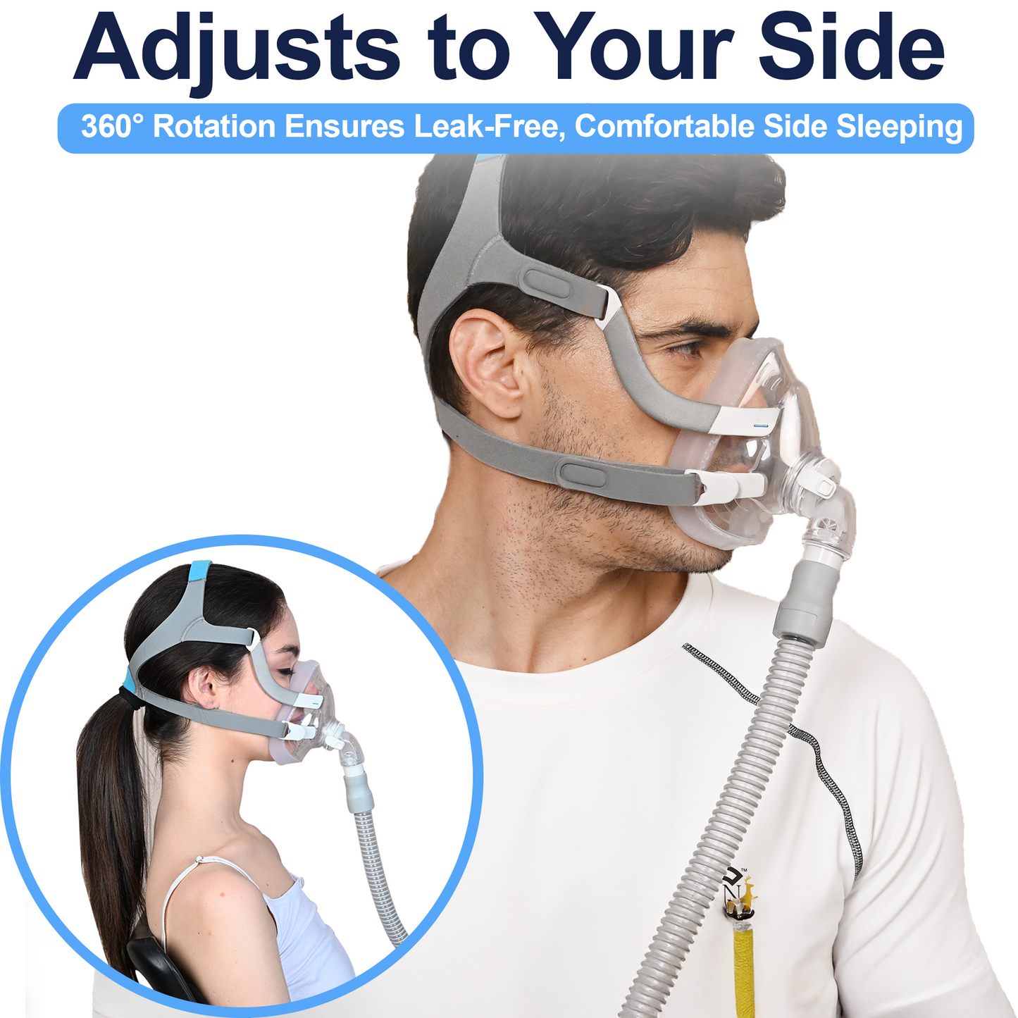 ResMed compatible elbow for AirFit F20 and F30 CPAP masks