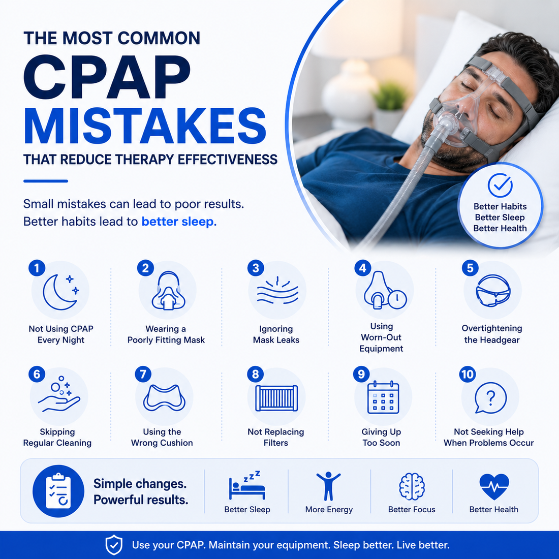 The Most Common CPAP Mistakes That Reduce Therapy Effectiveness