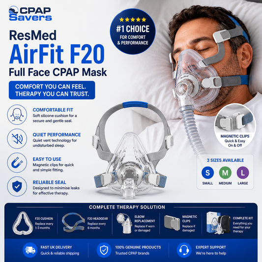 Best Full Face CPAP Mask for Sleep Apnoea: Why the ResMed AirFit F20 Is a Top Choice