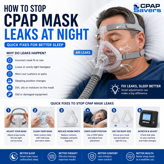 How to Stop CPAP Mask Leaks at Night