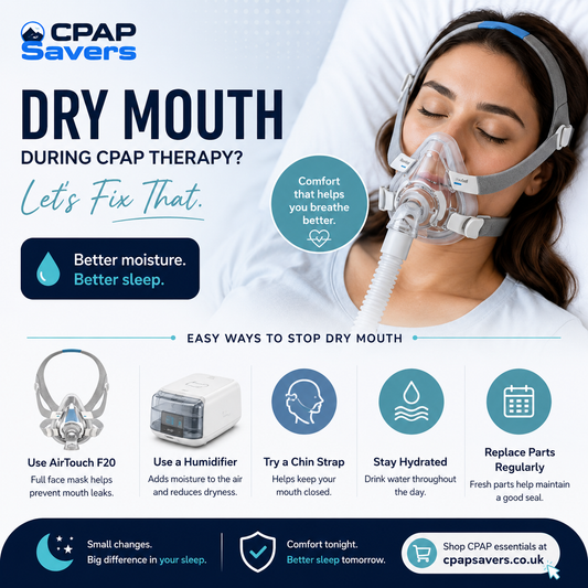 How to Stop Dry Mouth with CPAP Therapy