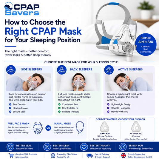 How to Choose the Right CPAP Mask for Your Sleeping Position