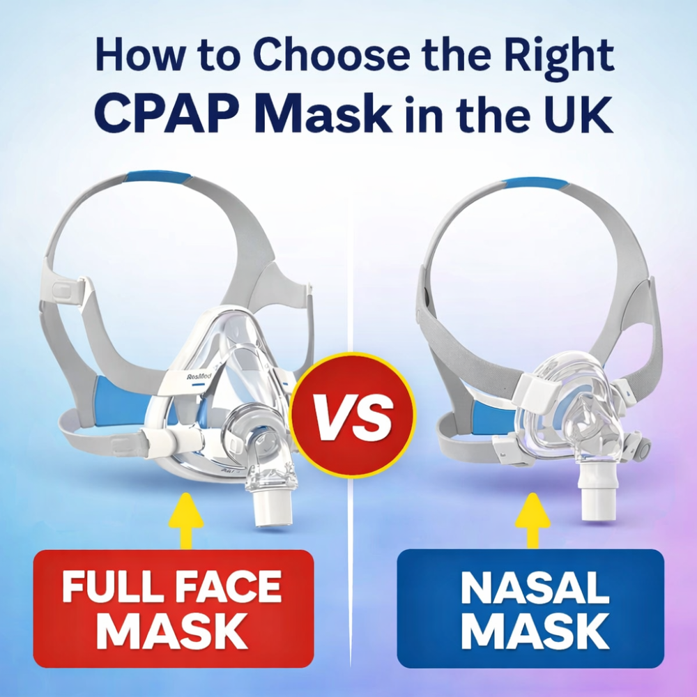 How to Choose the Right CPAP Mask in the UK – Full Face vs Nasal