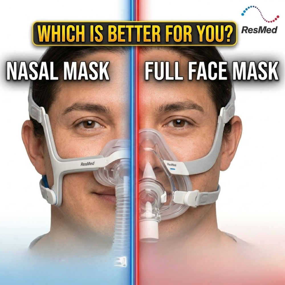CPAP Full Face Mask vs CPAP Nasal Mask – Which One Is Better for You?