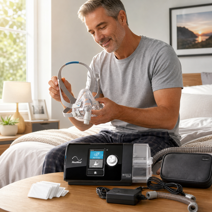 ResMed AirSense 10 Auto CPAP Machine with AirFit F20 Full Face Mask (Small)