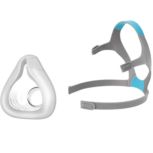 AirFit F20 replacement cushion and headgear strap set without magnetic clips