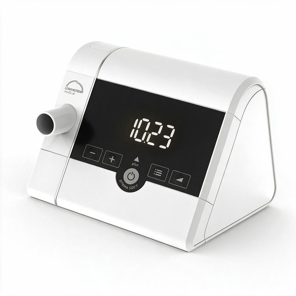 A white and black digital water fountain machine with a curved top, featuring a black display screen showing '10:23' and several control buttons on the front, set against a plain white background.