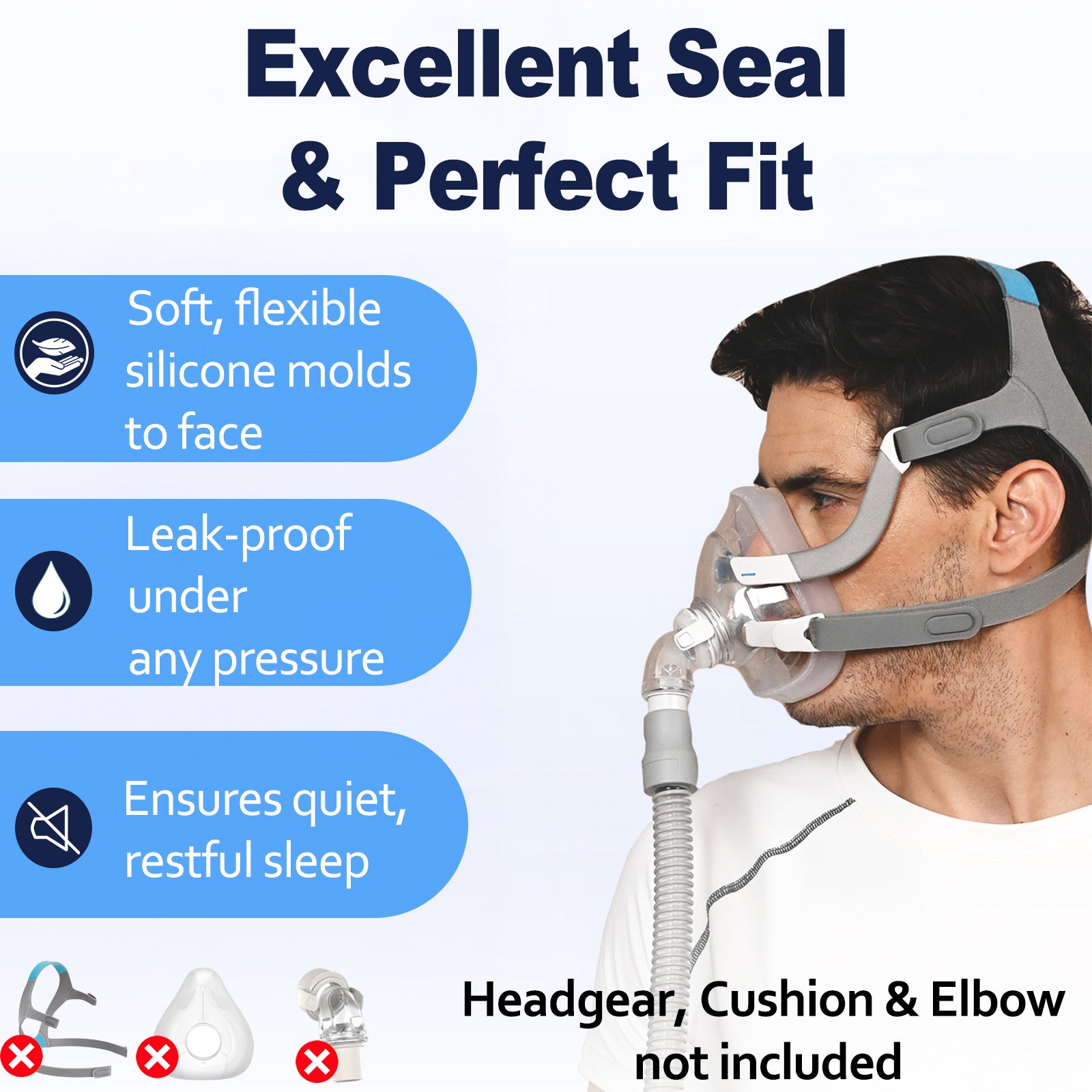 AirFit F20 replacement frame with magnetic clips and 2 frame covers