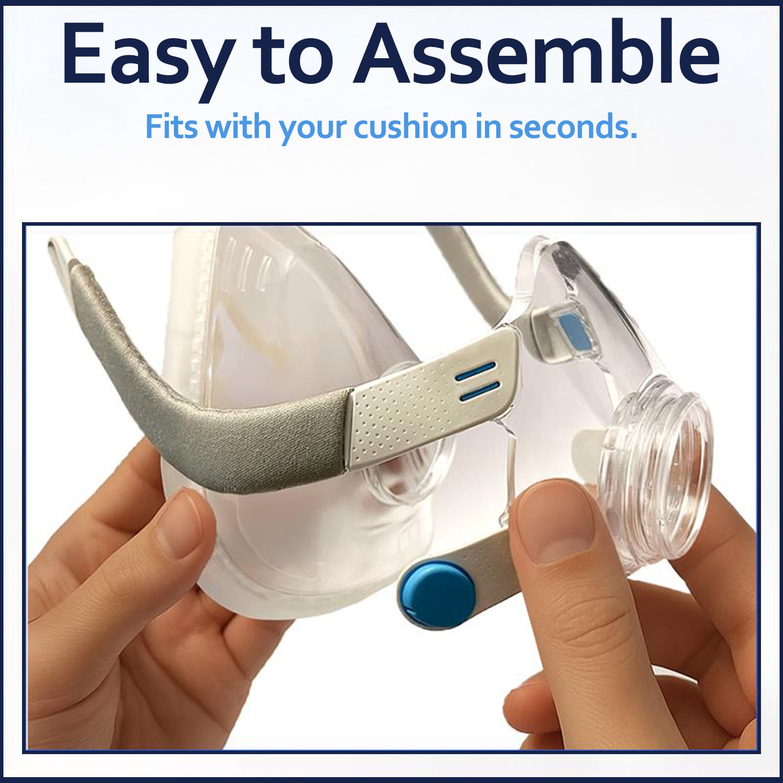 AirFit F20 replacement frame with magnetic clips and 2 frame covers