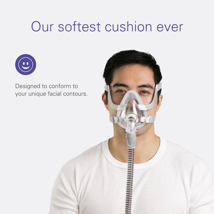 ResMed AirTouch F20 full face cushion for CPAP therapy comfort