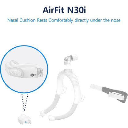 ResMed AirFit N30i Cushion – Soft Silicone, Comfortable & Secure Fit