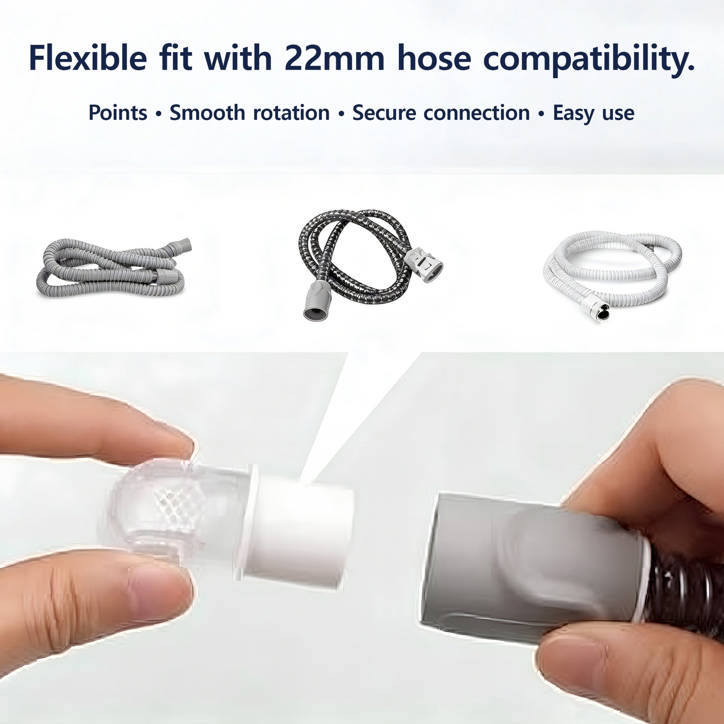 ResMed AirFit N30i / P30i / F30i Elbow – 360° Swivel Connector