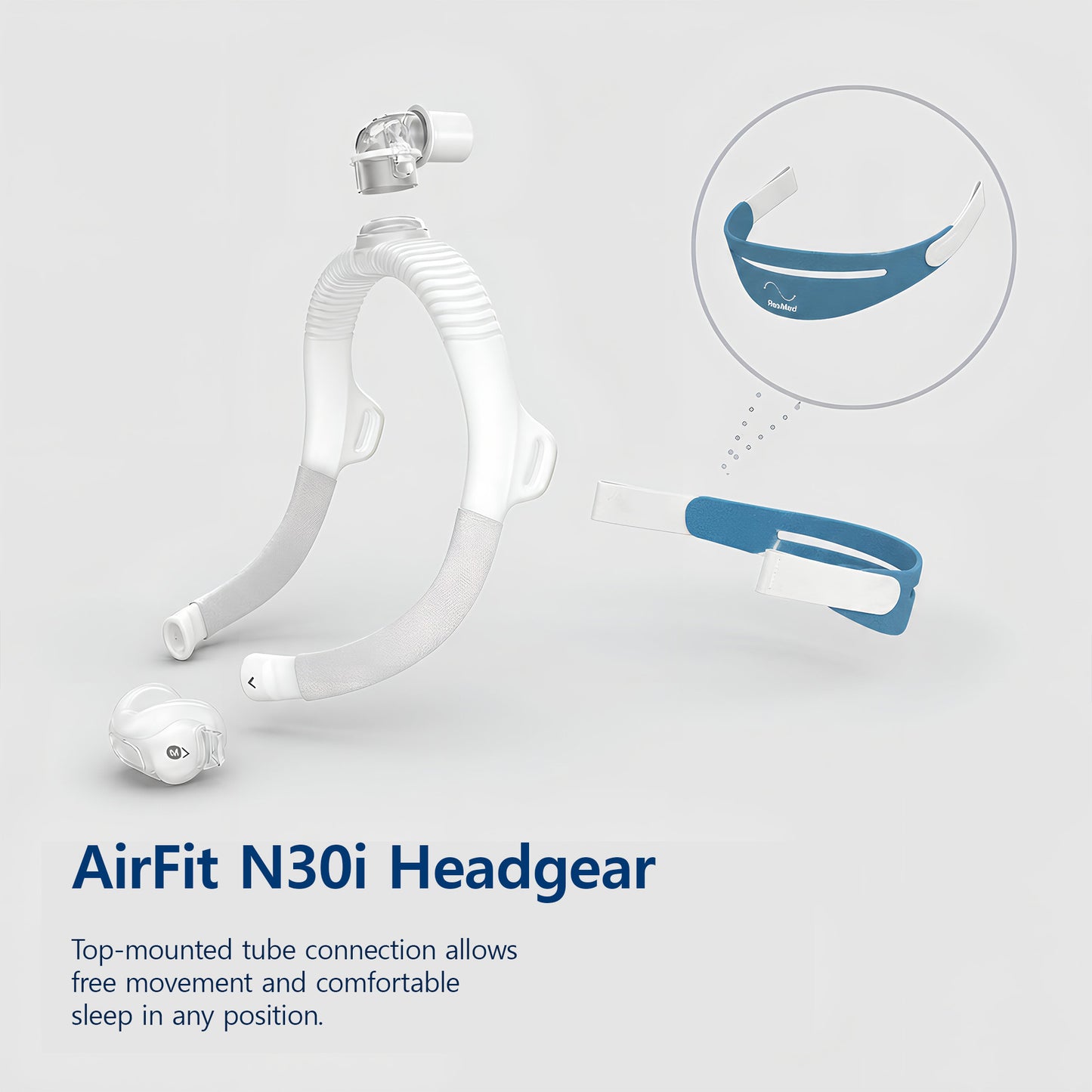 ResMed AirFit P30i Replacement Headgear Strap for AirFit N30i & P30i Systems