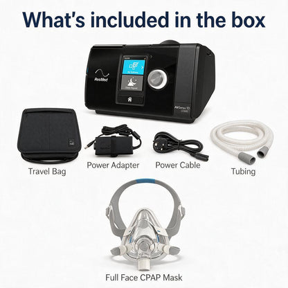 ResMed AirSense 10 Auto CPAP Machine with AirFit F20 Full Face Mask (Small)