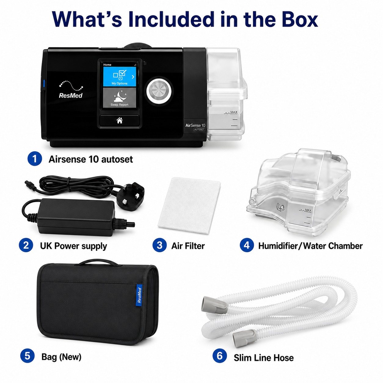 ResMed AirSense 10 AutoSet CPAP Machine with HumidAir Humidifier
