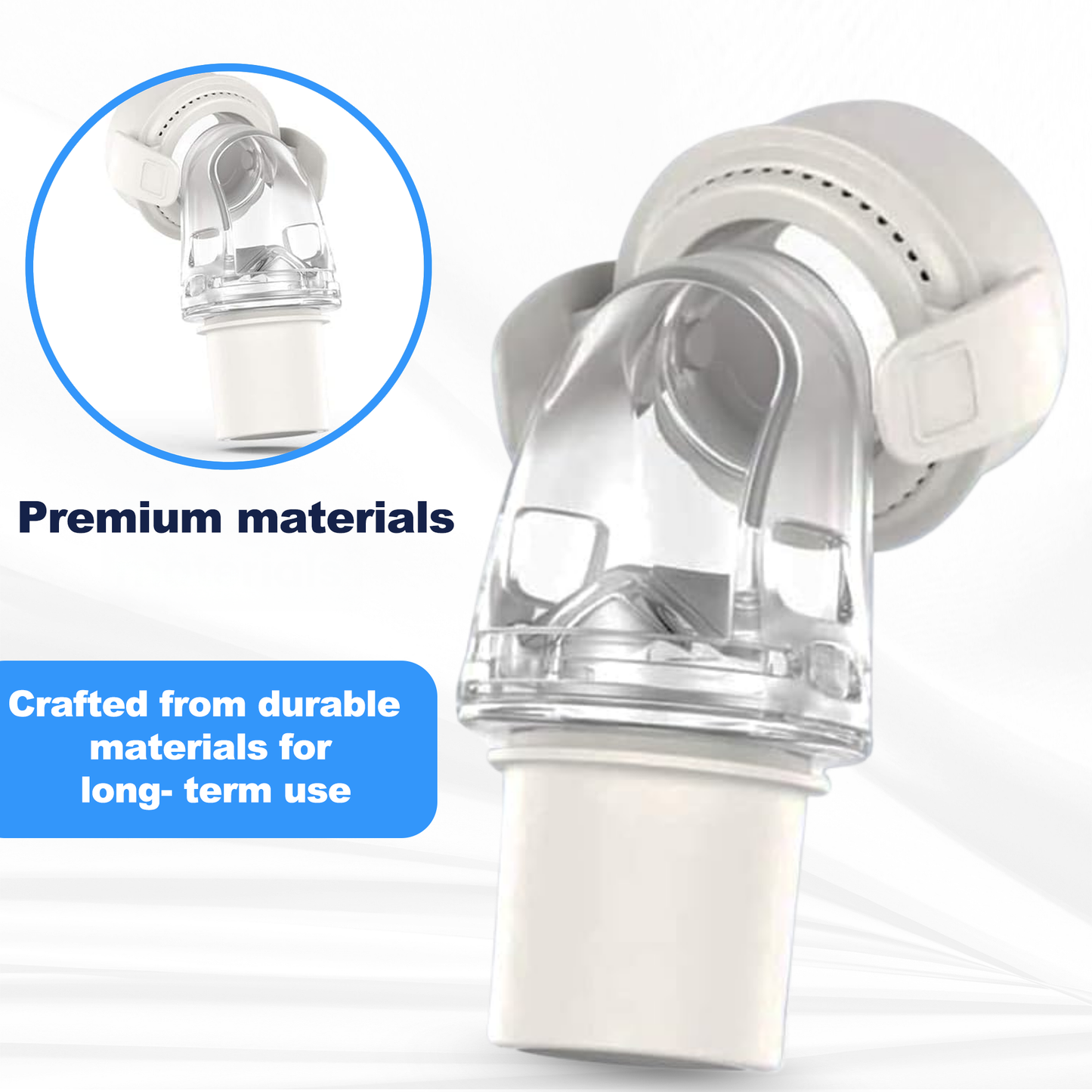 ResMed AirFit F20 full face mask elbow connector