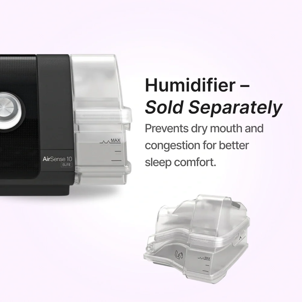 ResMed AirSense 10 AutoSet CPAP with AirFit F20 Mask, Heated Humidifier & ClimateLineAir Tube
